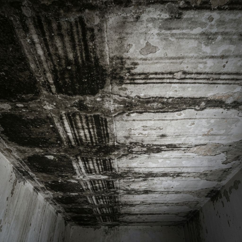 천장 곰팡이·누수 자국 - 전