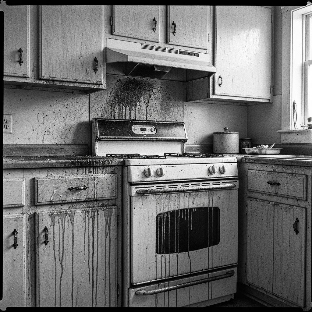 주방 기름때 제거 - 전